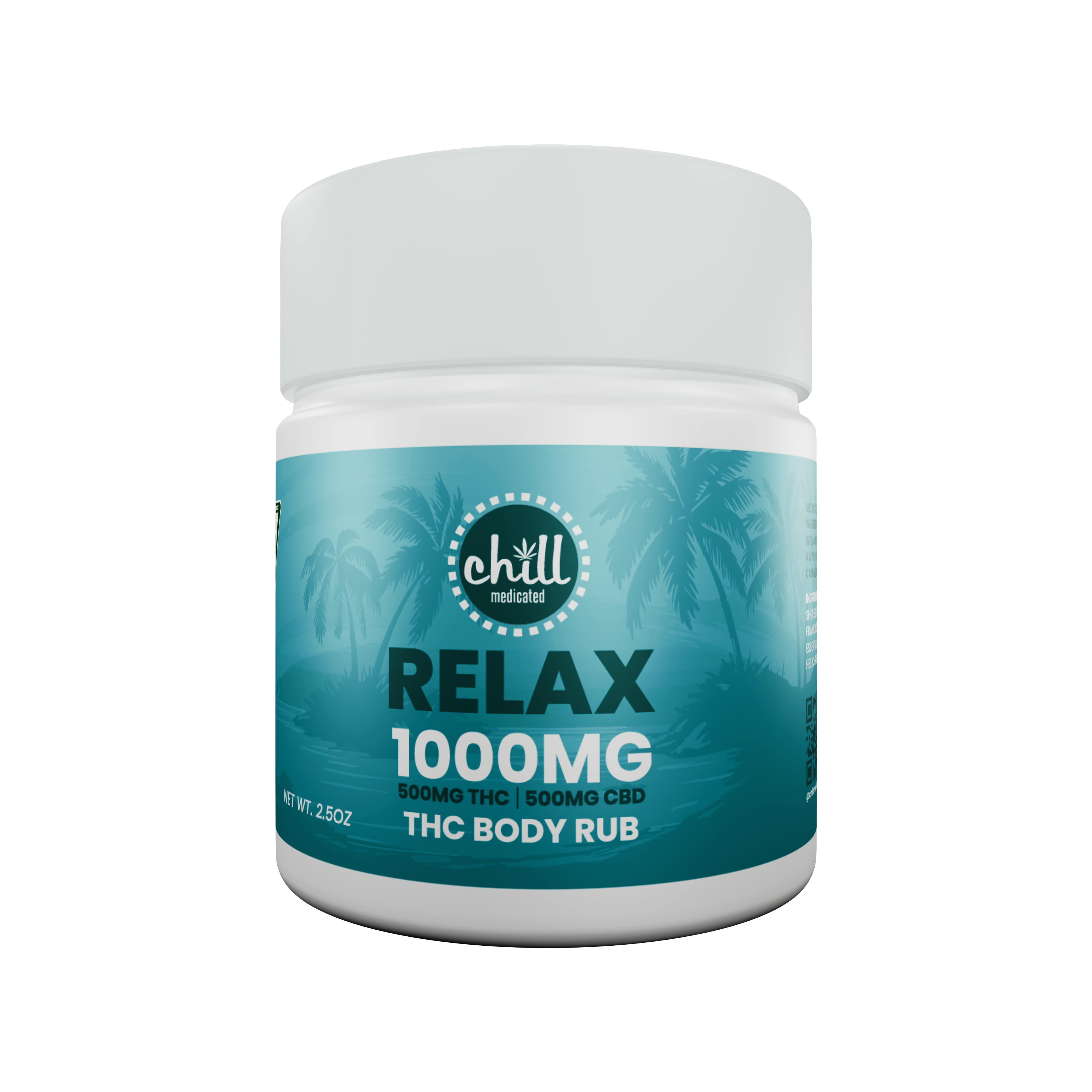 CHILL MEDICATED | MAXX BODY RUB | TOPICAL | 1000MG:1000MG | REC - Main view
