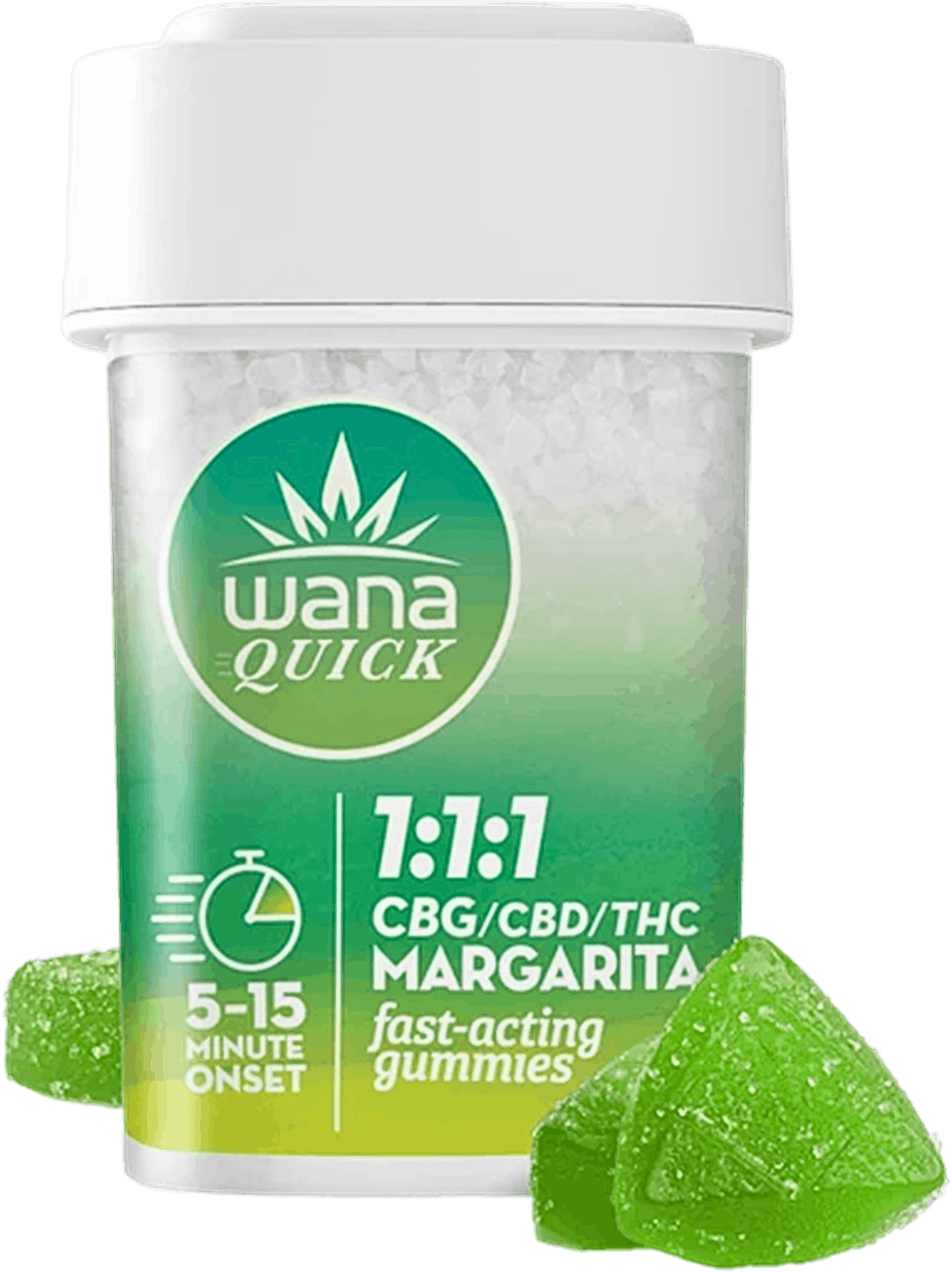 WANA | MARGARITA | 1:1:1 CBG:CBD:THC | GUMMIES | 200MG | REC - Main view