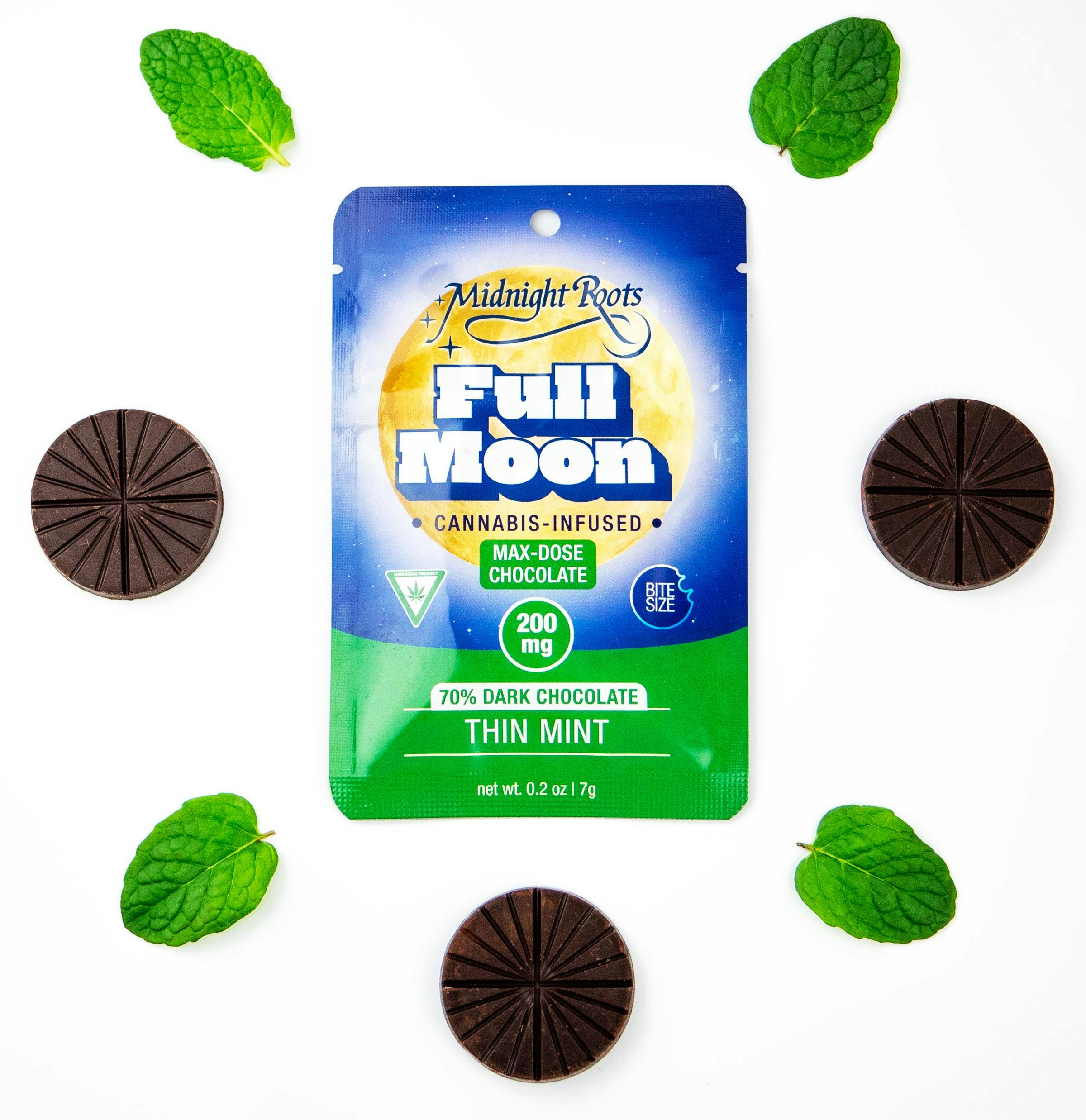 Midnight Roots | Thin Mint | Full Moon | 200MG Chocolate | REC