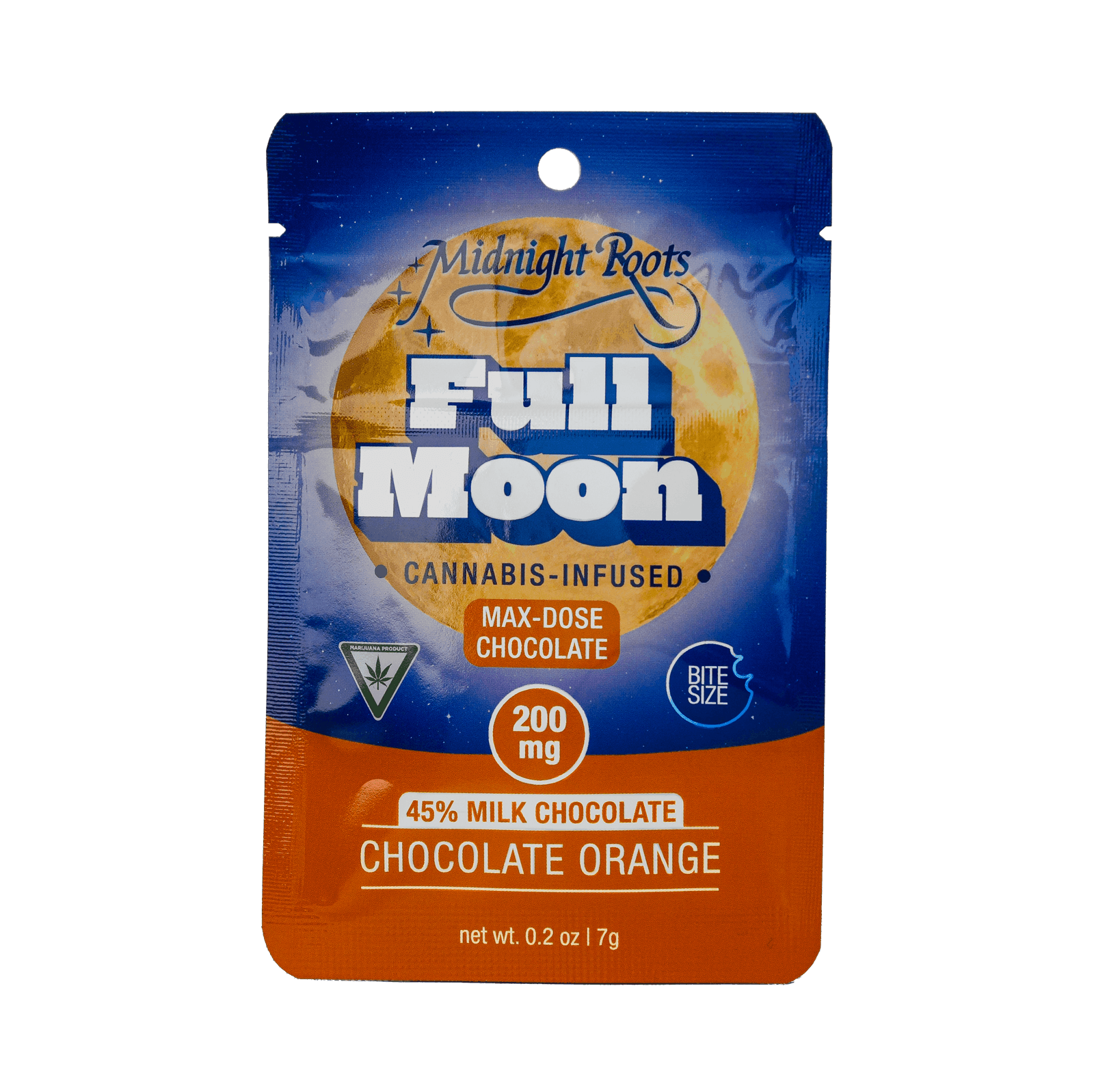 MIDNIGHT ROOTS | ORANGE MILK CHCOCOLATE | FULL MOON | 200MG | REC - Main view