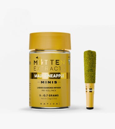 MITTEN EXTRACTS | MAUI PINEAPPLE | SATIVA | INFUSED MULTI-PACK | 3.5G | REC - Main view