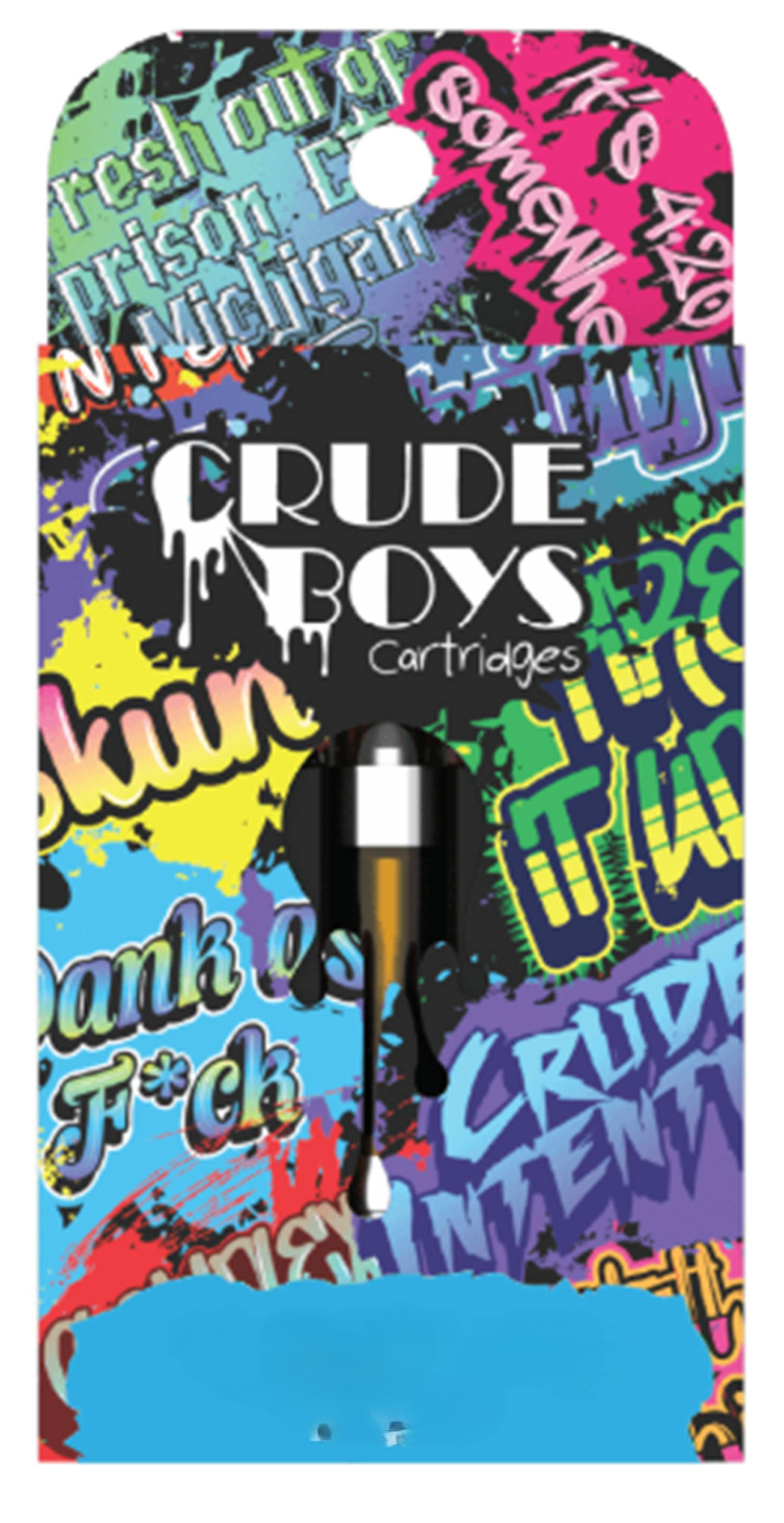 Crude Boys | Blueberry Widow | Indica | 510 Vape Cartridge | 1G | REC - Main view