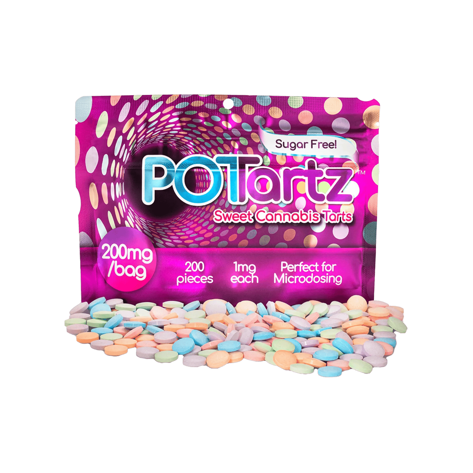 POTARTZ | THC TARTZ | HYBRID | HARD CANDY | 200MG | REC - Main view
