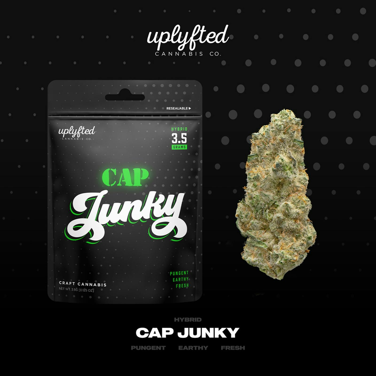 UPLYFTED | CAP JUNKY | HYBRID | PRE-PACKED | 3.5G | REC - Main view