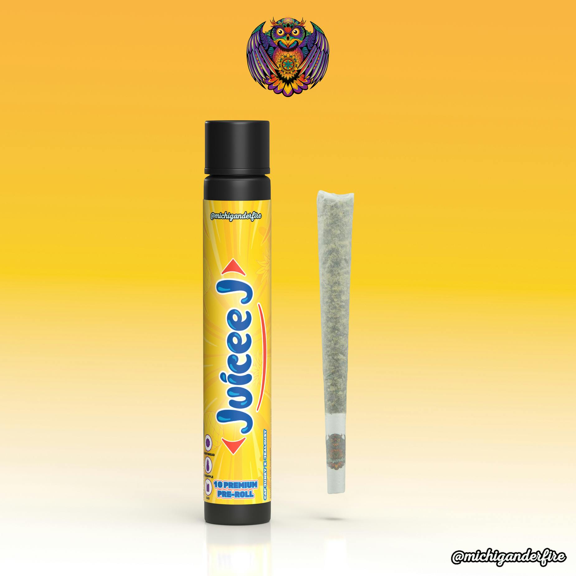 MICHIGANDER FIRE | JUICEE J | SATIVA | PRE-ROLL | 1G | REC - Main view