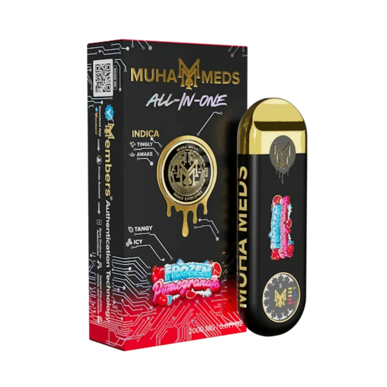 MUHA MEDS | FROZEN POMEGRANATE | SATIVA | DISPOSABLE VAPE | 2G | REC - Main view