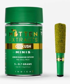 OG Kush Infused Pre-Rolls 5PK x .7G - Main view