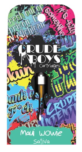 CRUDE BOYS | MAUI WOWIE | SATIVA | 510 CARTRIDGE | 1G | REC - Main view