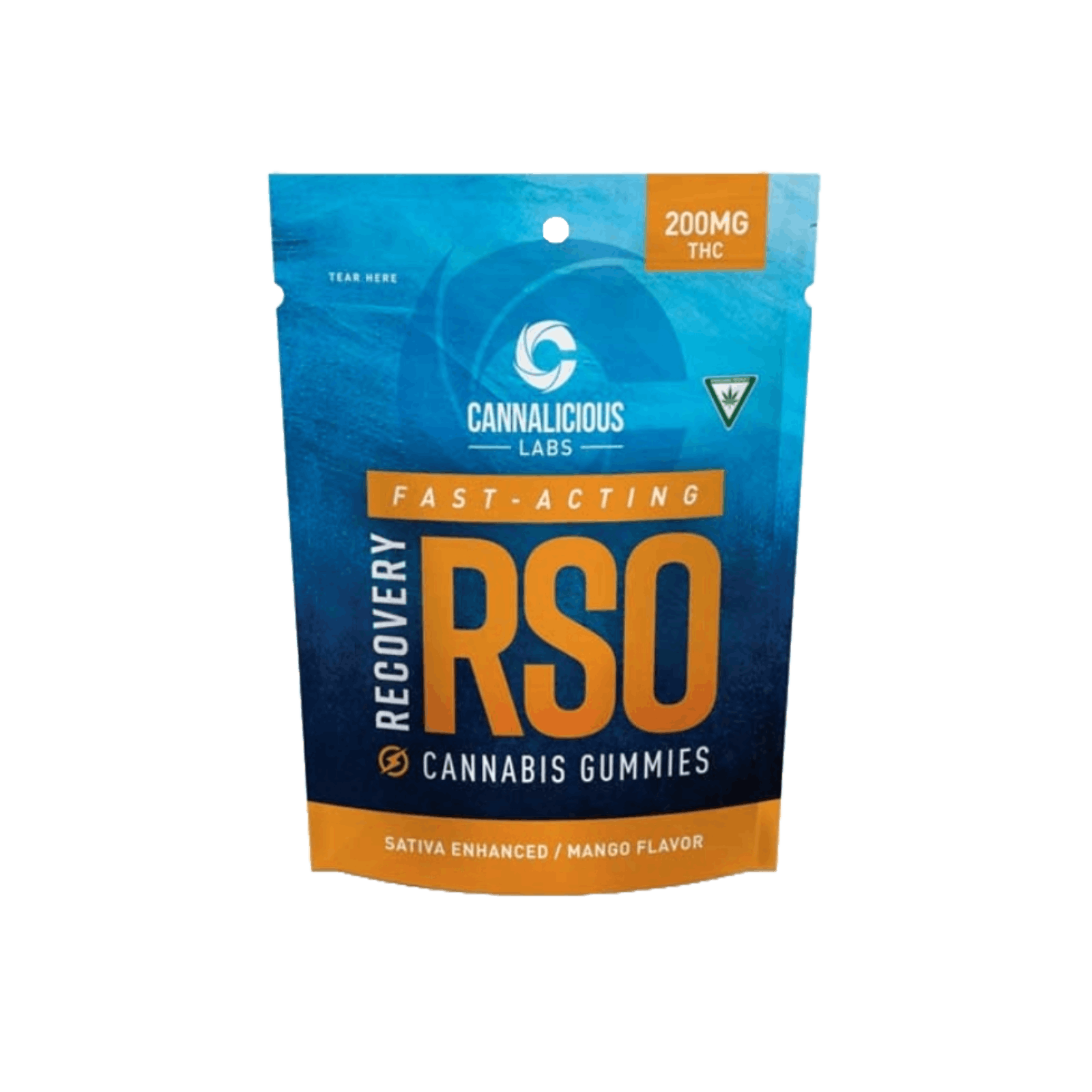 CANNALICIOUS | MANGO | SATIVA | GUMMIES | 200MG | REC - Main view