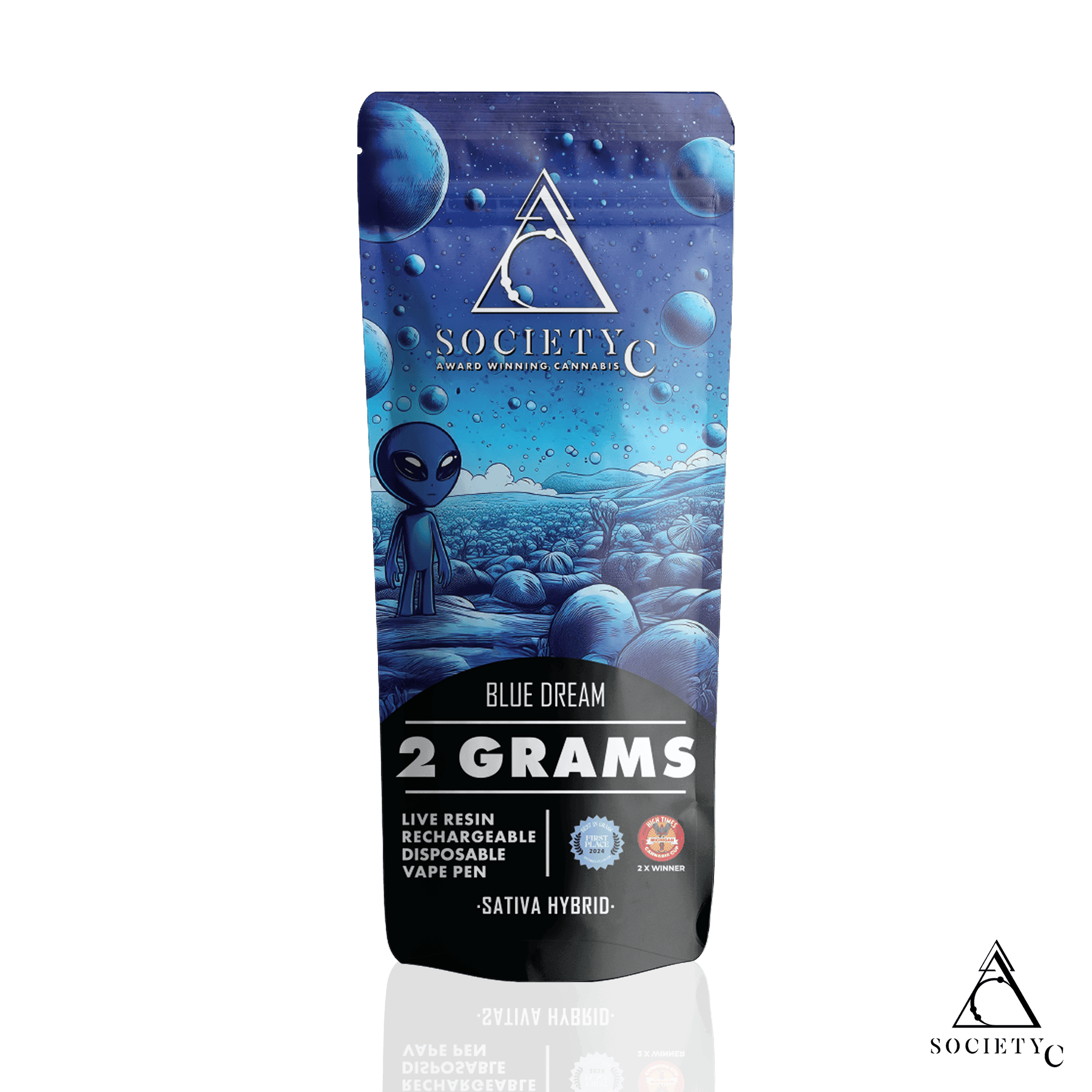 SOCIETY C | BLUE DREAM | SATIVA | DISPOSABLE VAPE | 2G | REC - Main view