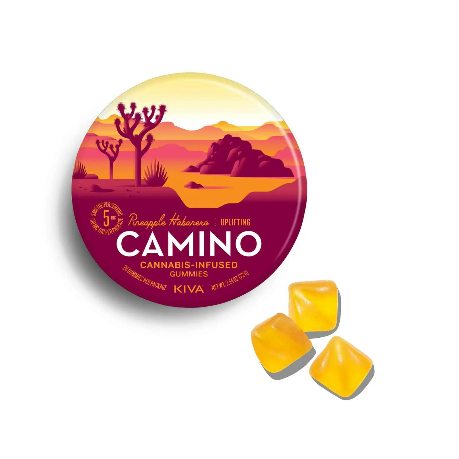 CAMINO | PINEAPPLE HABENARO | SATIVA | GUMMIES | 200MG | REC - Main view