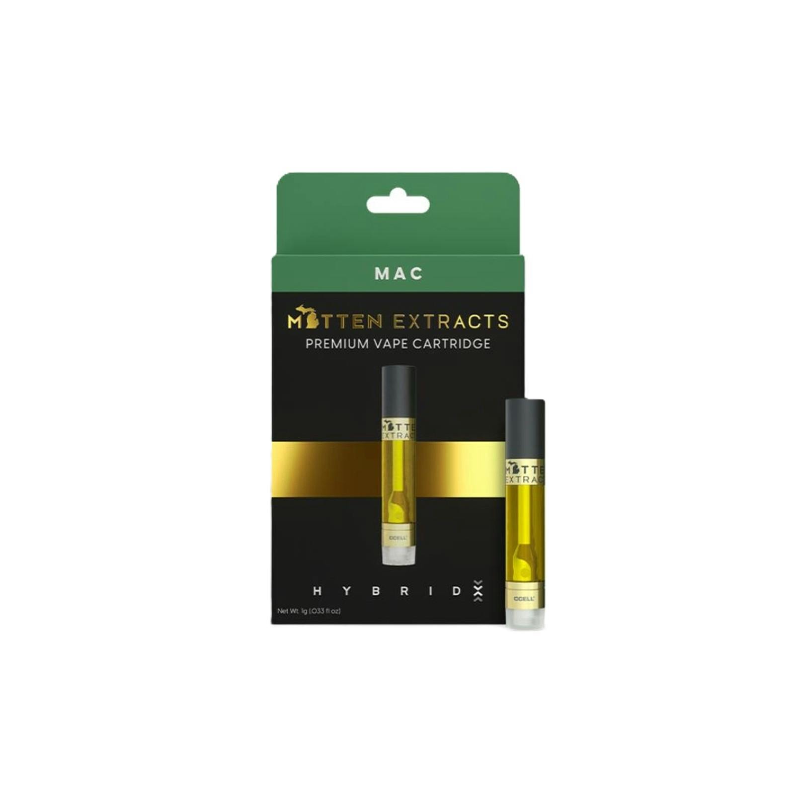 MITTEN EXTRACTS | MAC | HYBRID | 510 CARTRIDGE | 1G | REC - Main view