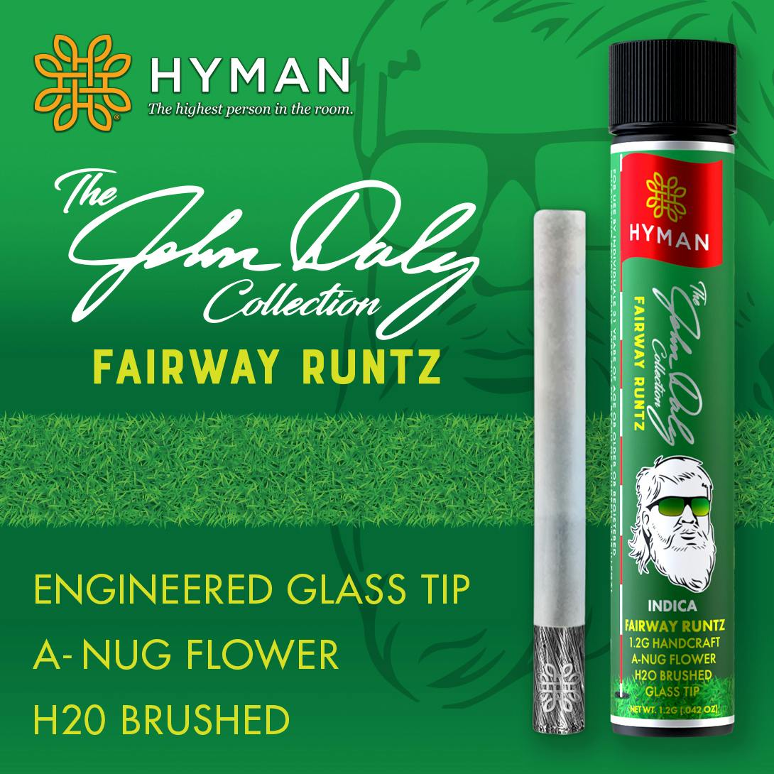 HYMAN | JOHN DALY FAIRWAY RUNTZ | INDICA | PRE-ROLL | 1.2G | REC - Main view