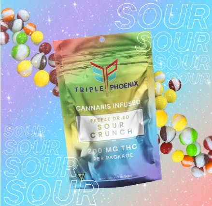 TRIPLE PHOENIX | SOUR CHRUNCH | FREEZED DRIED | 200MG | REC - Main view