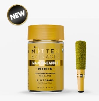 MITTEN EXTRACTS | MAUI PINEAPPLE | SATIVA | INFUSED MULTI-PACK | 3.5G | REC - Main view