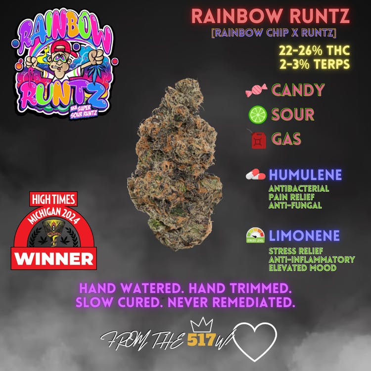 PREMIER | RAINBOW RUNTZ | HYBRID | PRE-ROLL | 1G | REC - Main view