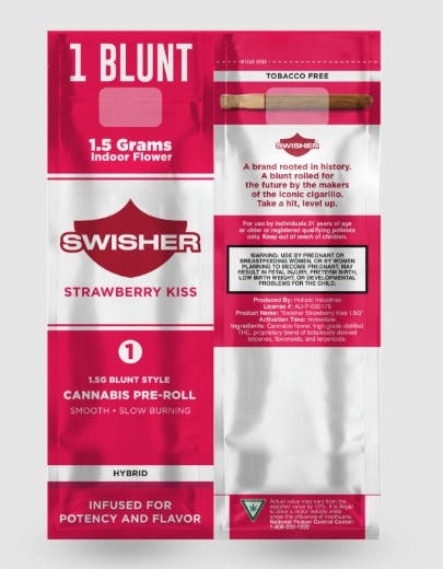 SWISHER | STRAWBERRY KISS | HYBIRD | INFUSED BLUNT | 1.5G | REC - Main view