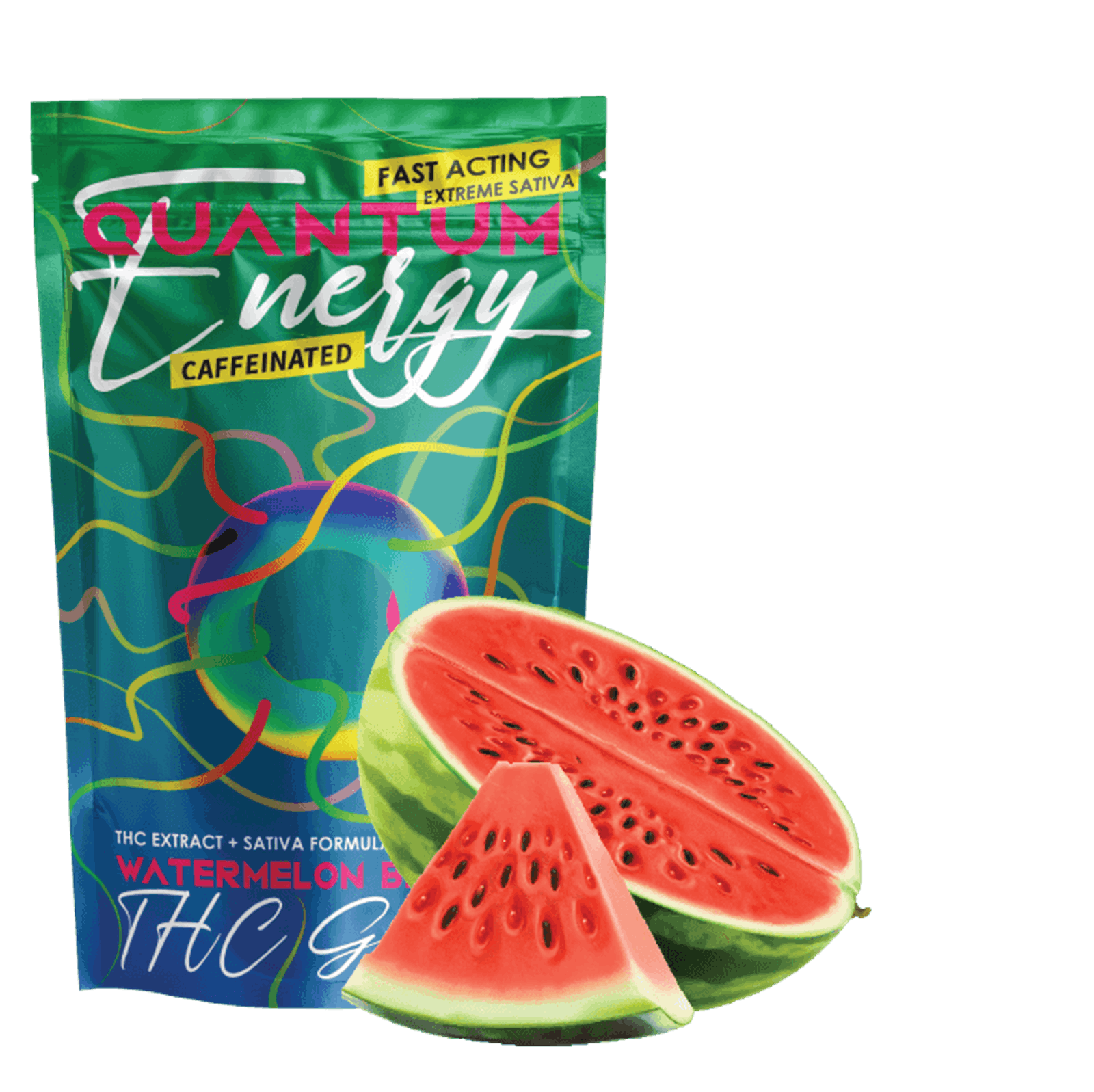QUANTUM | WATERMELON BREEZE | SATIVA | GUMMIES | 100MG | REC - Main view