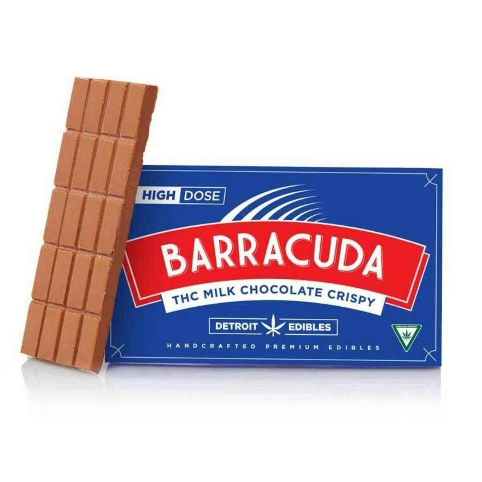 DETROIT EDIBLE CO. | BARRACUDA CRISPY MILK CHOCOLATE BAR | 200MG | REC - Main view
