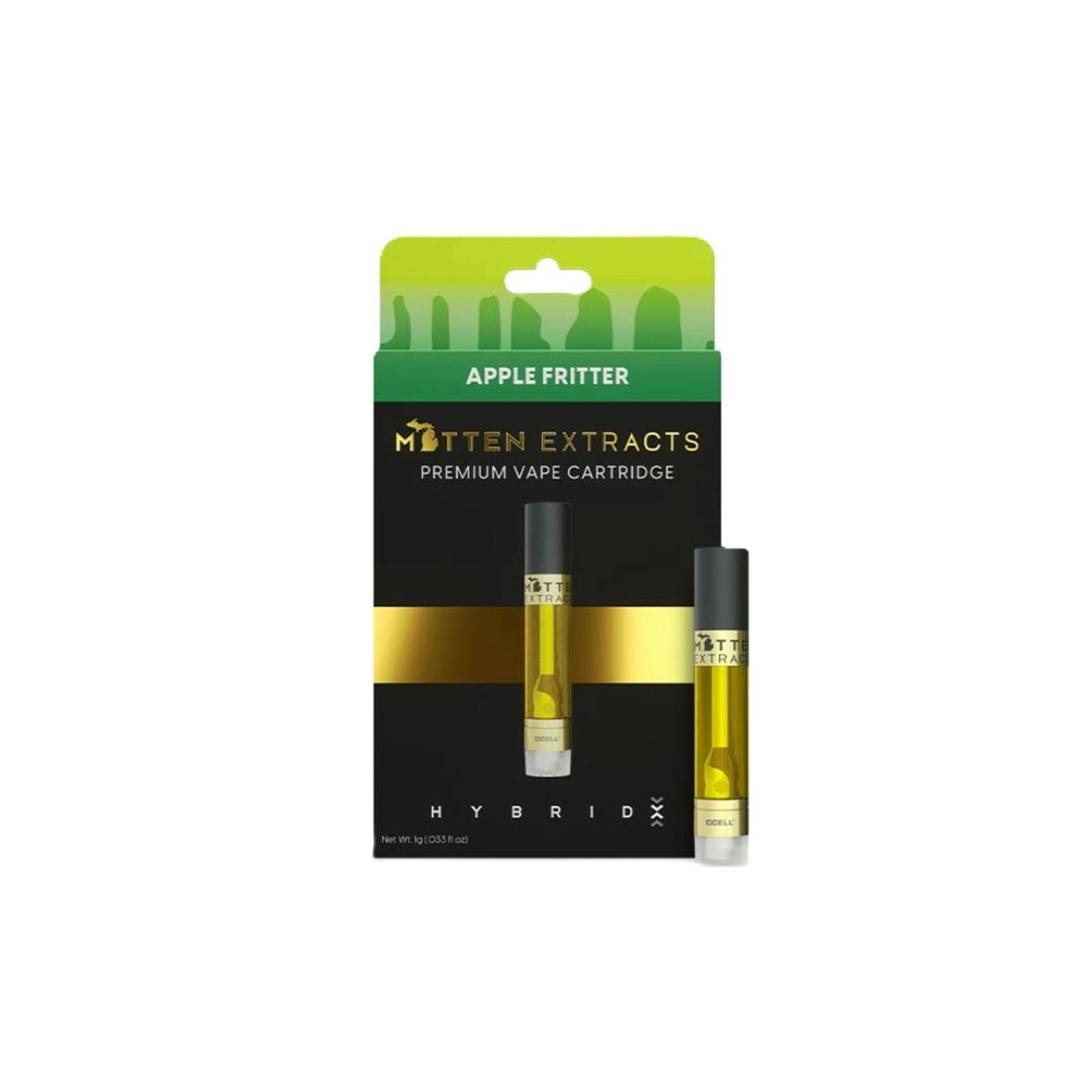 MITTEN EXTRACTS | APPLE FRITTER | HYBRID | 510 CARTRIDGE | 1G | REC - Main view