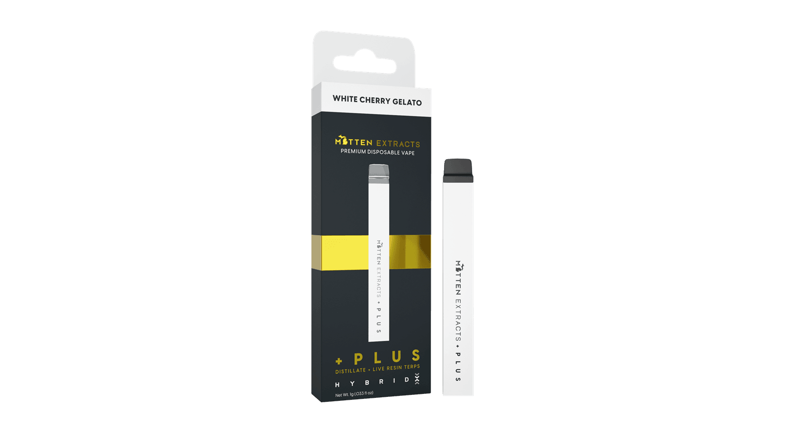MITTEN EXTRACTS | WHITE CHERRY GELATO | DISPOSABLE | 1G - Main view