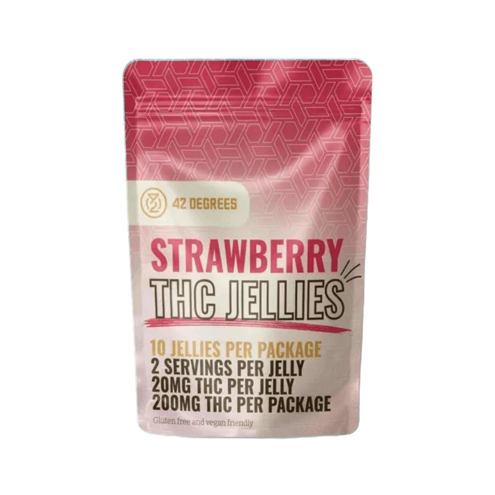 42 DEGREES | STRAWBERRY | HYBRID | GUMMIES | 200MG | REC - Main view