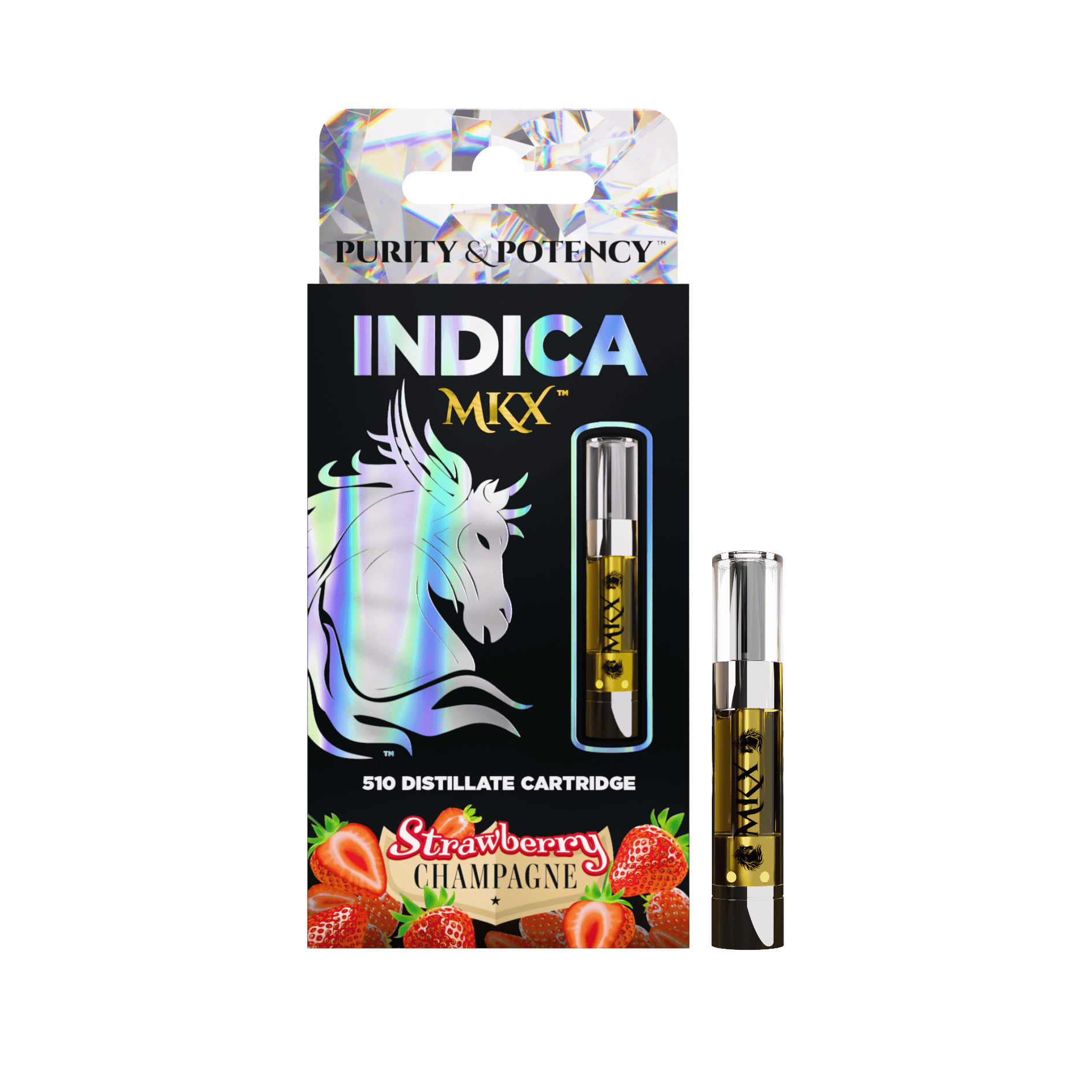 MKX | STRAWBERRY CHAMPAGNE | INDICA | 510 CARTRIDGE | 1G | REC - Main view