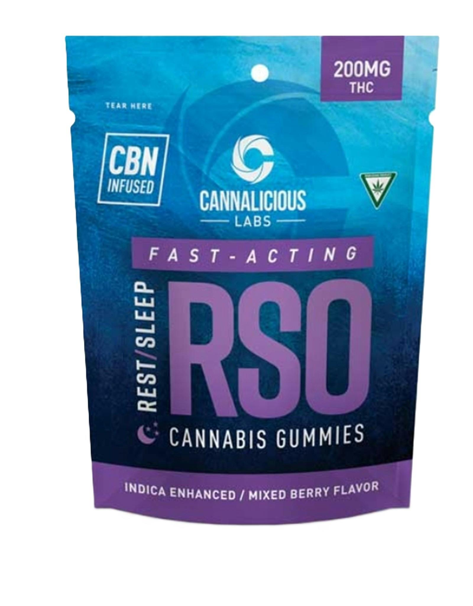 CANNALICIOUS | MIXED BERRY | INDICA | GUMMIES | 200MG | REC - Main view