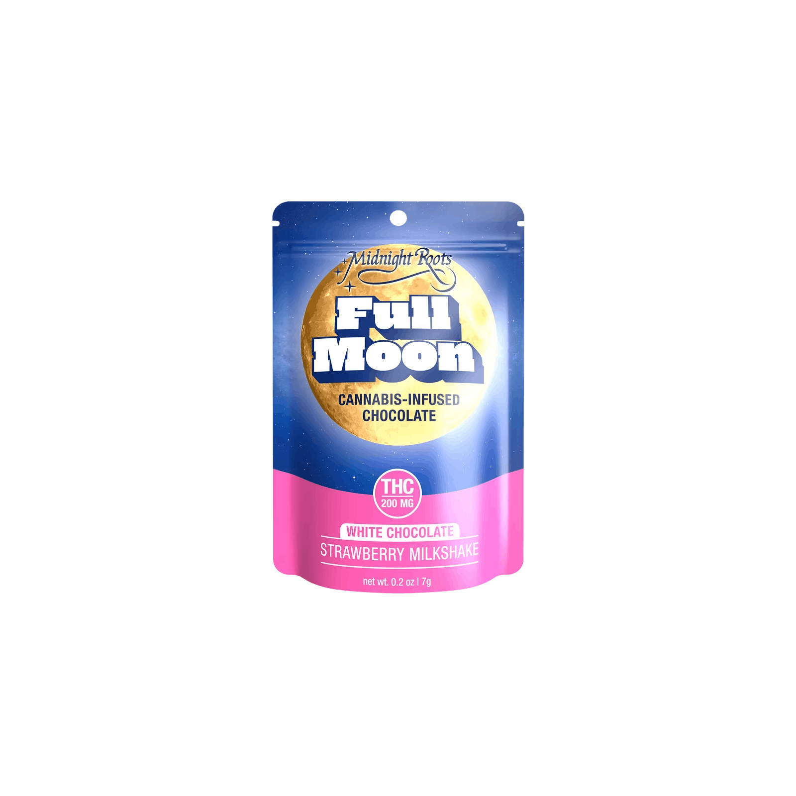 MIDNIGHT ROOTS | FULL MOON | STRAWBERRY MILKSHAKE | WHITE CHOCOLATE | 200MG | REC - Main view