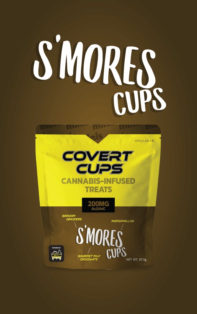 COVERT CUPS | S'MORES CUPS | HASH ROSIN EDIBLES | 200MG | REC - Main view