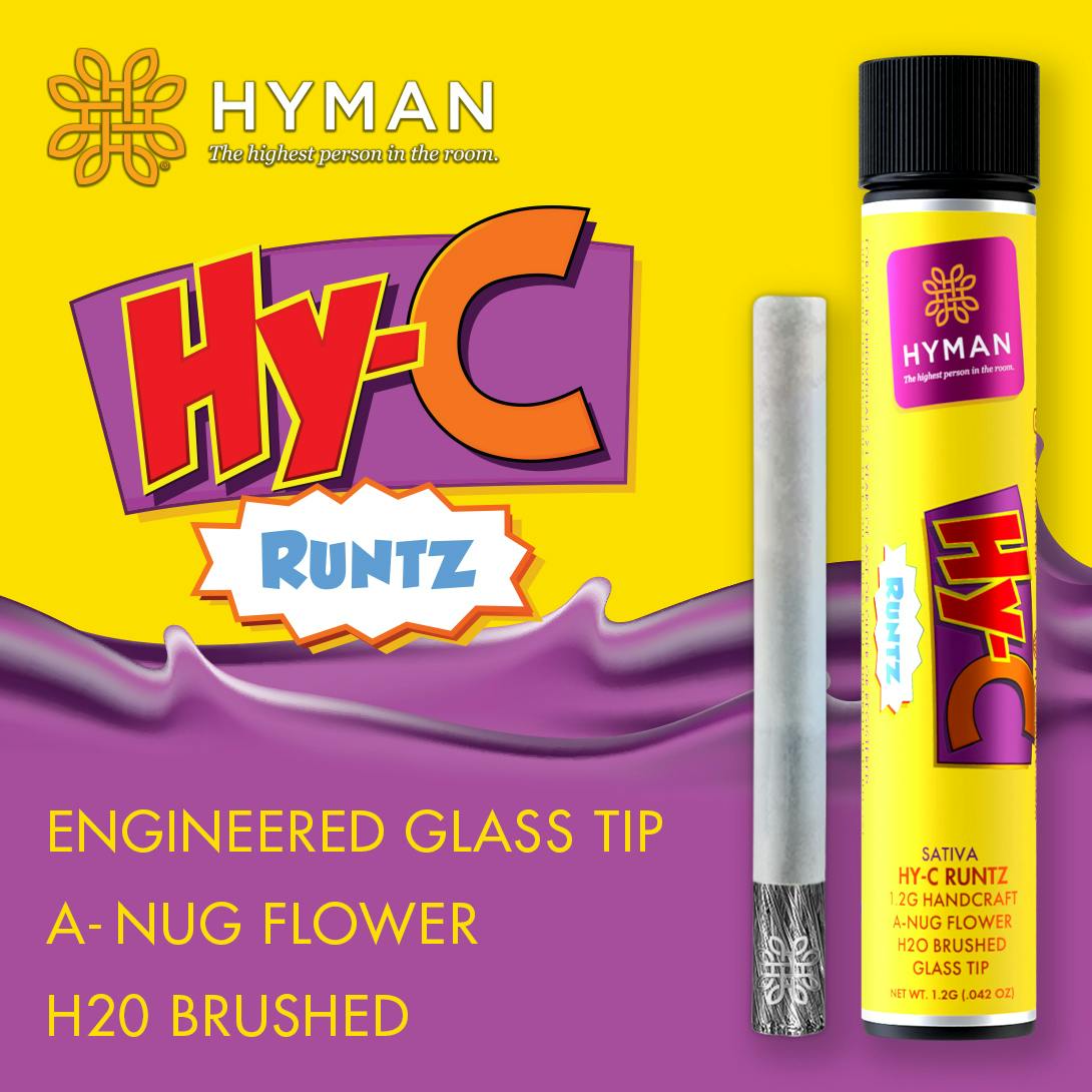 HYMAN | HY-C RUNTZ | SATIVA | PRE-ROLL | 1.2G | REC - Main view