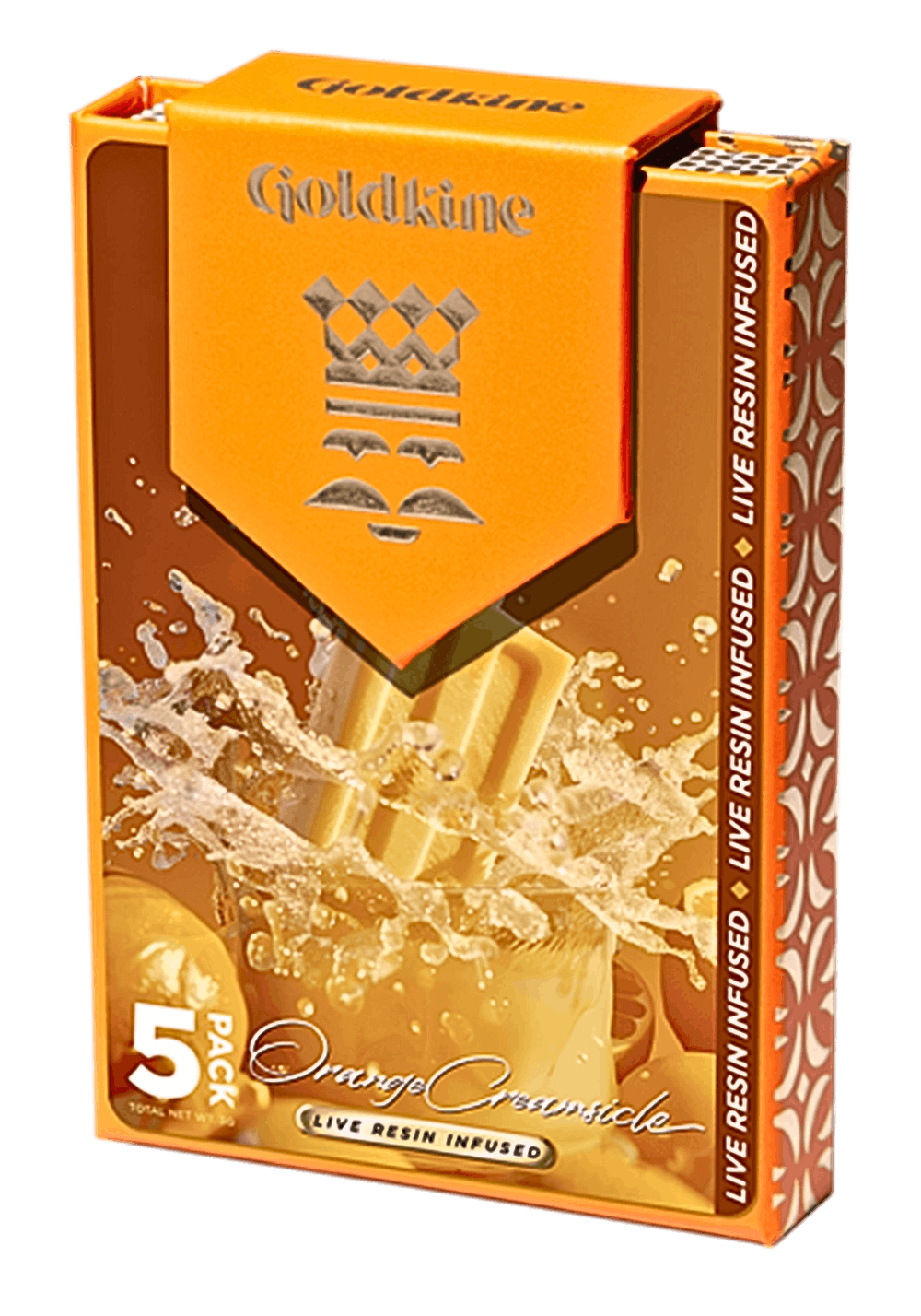 GOLDKINE | ORANGE CREAMSICLE | HYBRID | INFUSED PREROLLS | 5PK - Main view