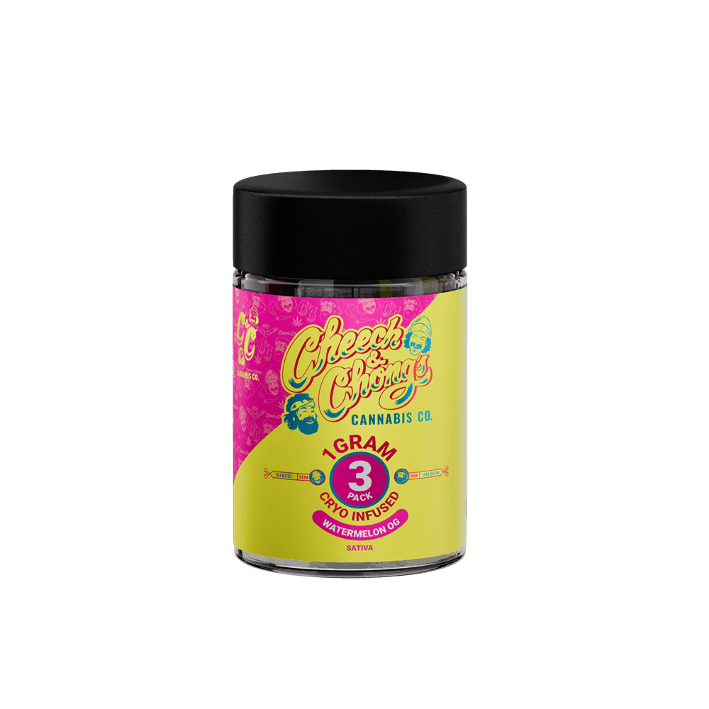 Cheech & Chongs Botanicals | Watermelon OG | Indica | 3pk x 1G Cryo Infused Pre-Rolls - Main view