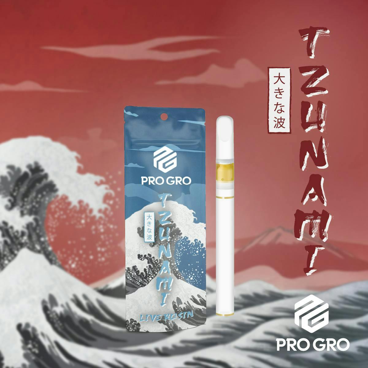 PRO GRO | TZUNAMI | INDICA | DISPOSABLE VAPE | .5G | REC - Main view