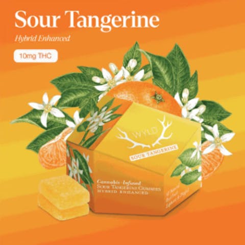 WYLD | SOUR TANGERINE | HYBRID | GUMMIES | 200MG | REC - Main view