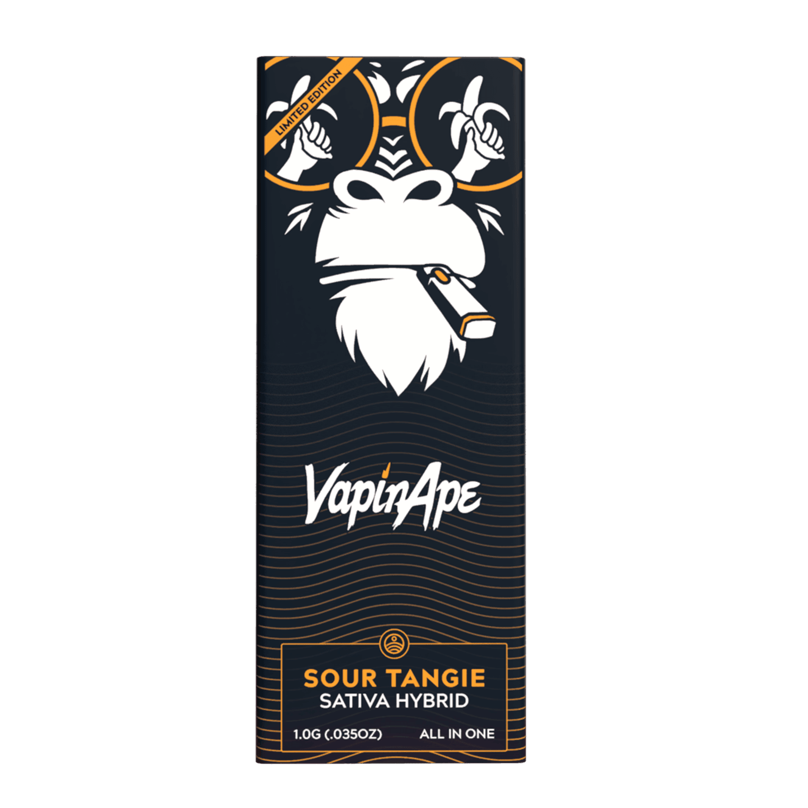 VAPIN APE | SOUR TANGIE | SATIVA HYBRID | FULL SPECTRUM DISPOSABLE | 1G | REC - Main view