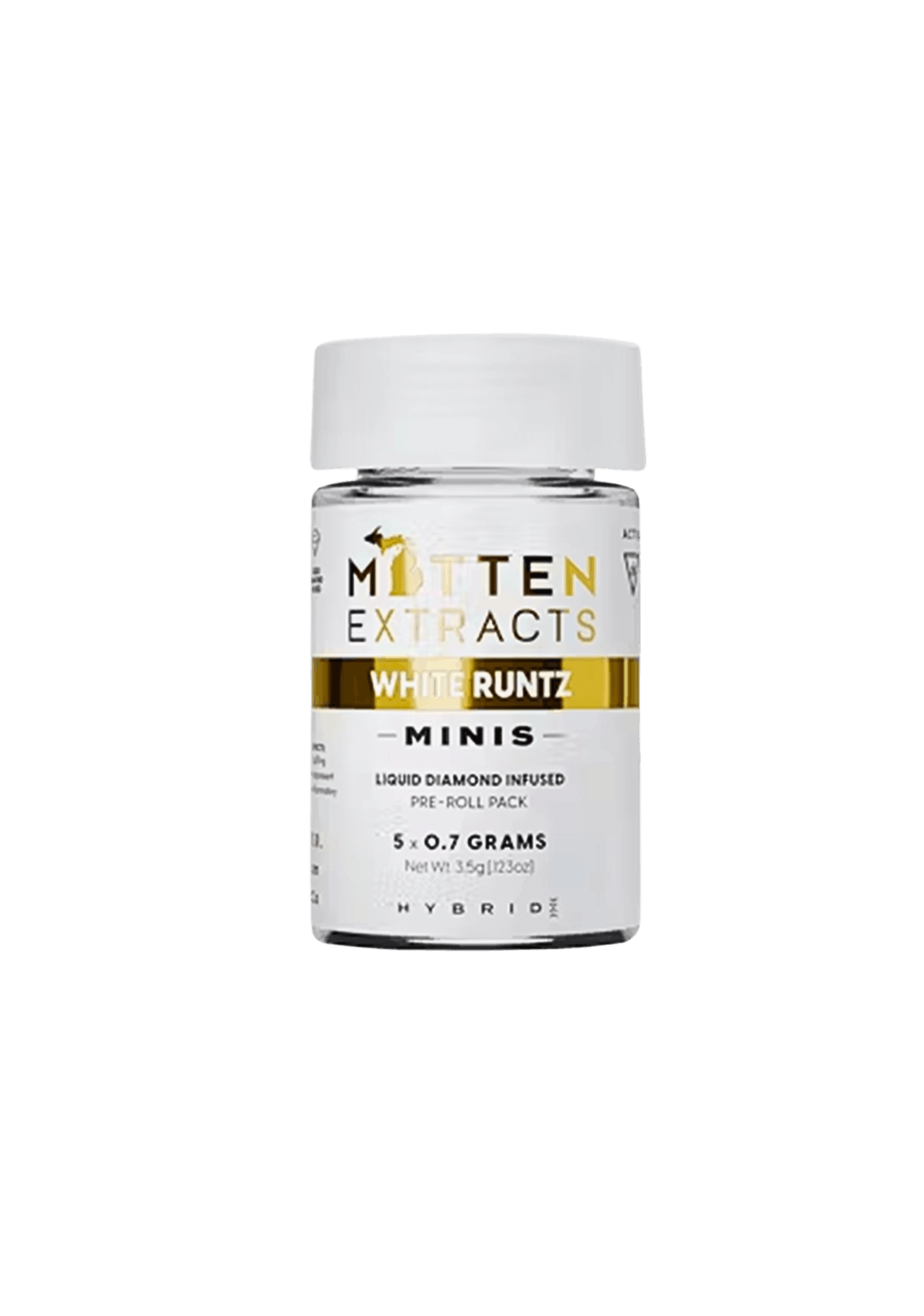 MITTEN EXTRACTS | WHITE RUNTZ | HYBRID | INFUSED 5PK | REC - Main view