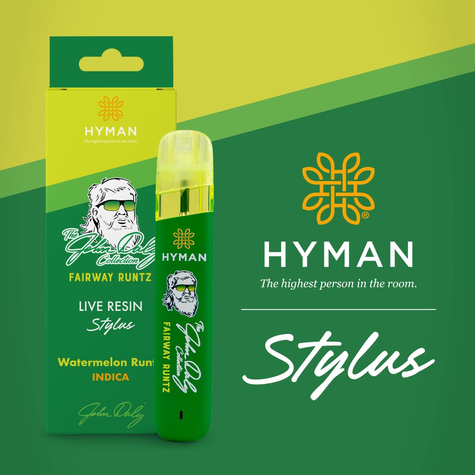 HYMAN | JOHN DALY FAIRWAY RUNTZ | INDICA | DISPOSABLE VAPE | 1G | REC - Main view