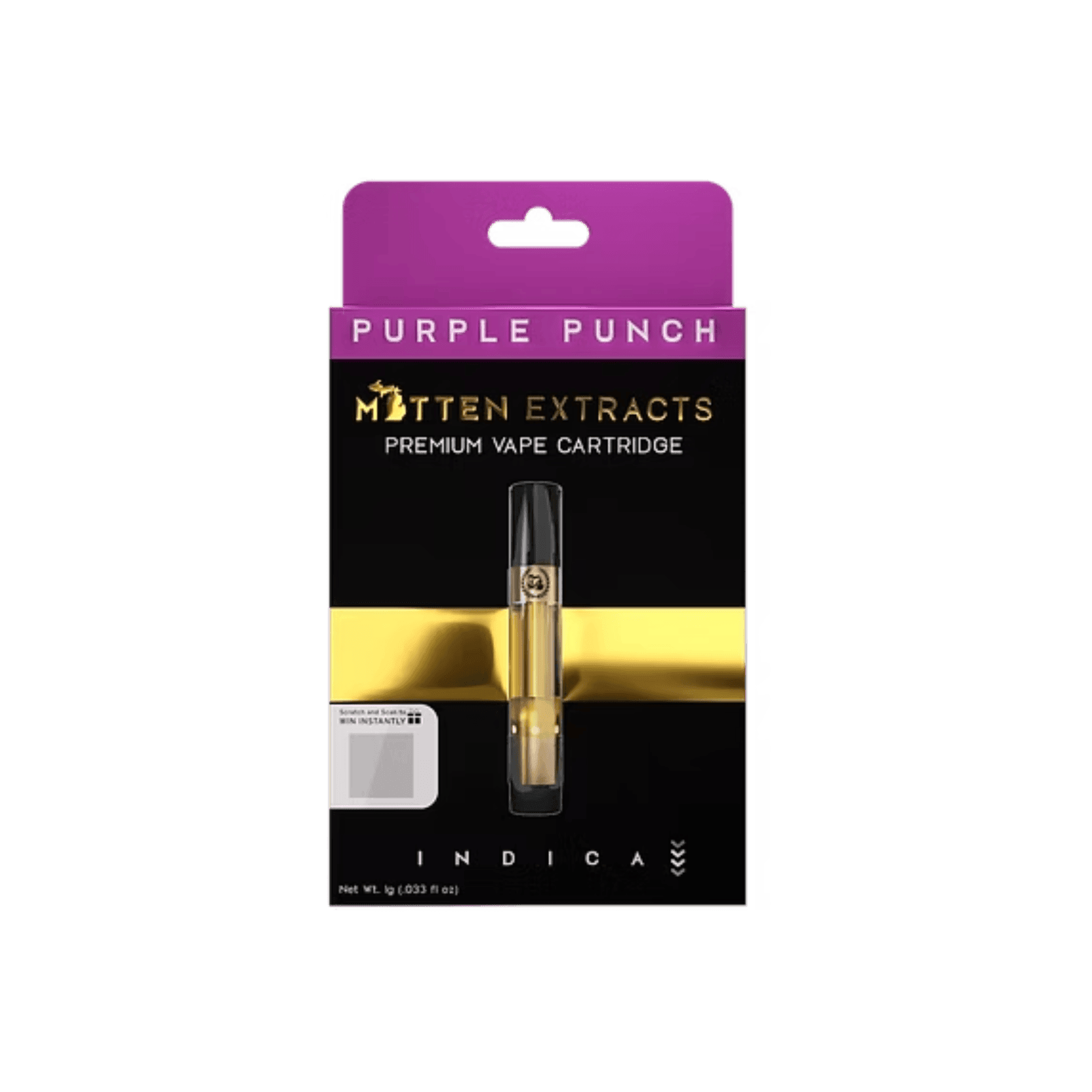 MITTEN EXTRACTS | PURPLE PUNCH | INDICA | 510 CARTRIDGE | 1G - Main view