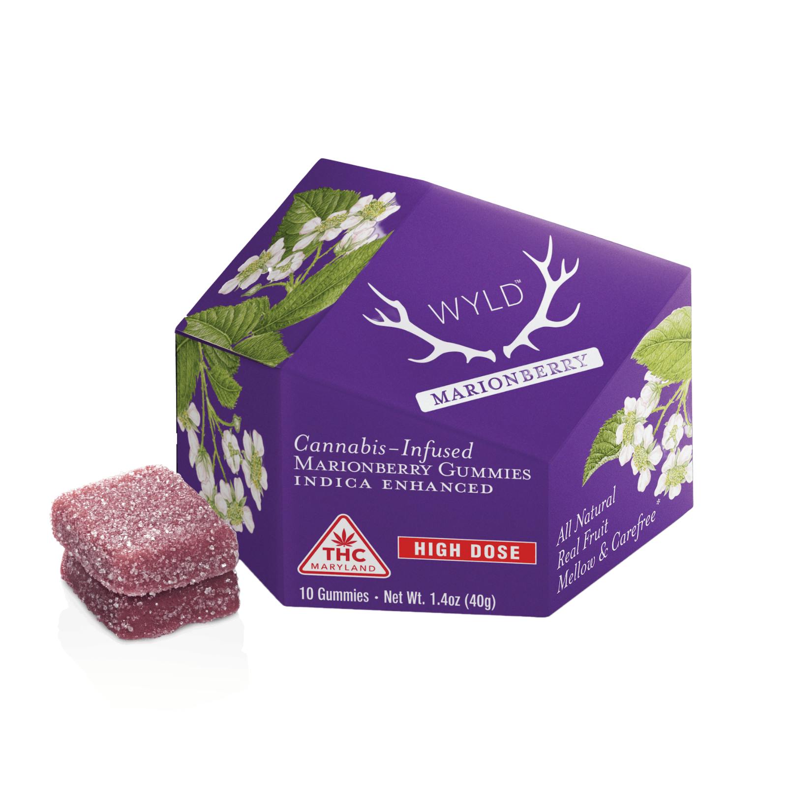 WYLD | MARIONBERRY | INDICA | GUMMIES | 200MG | REC - Main view