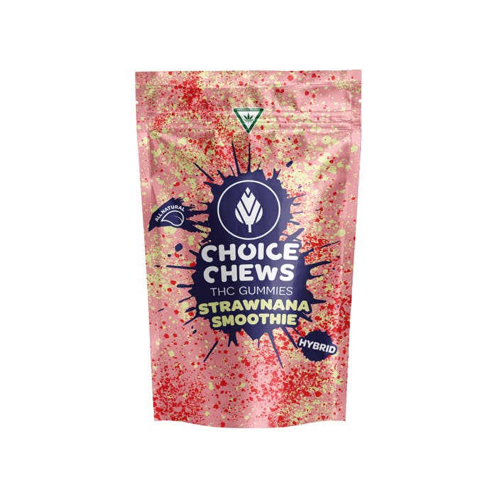 CHOICE | STRAWNANA SMOOTHIE | HYBRID | GUMMIES | 200MG | REC - Main view
