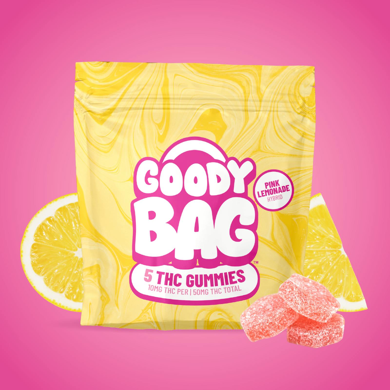 GOODY BAG | PINK LEMONADE | HYBRID | GUMMIES | 200MG | REC - Main view