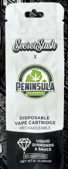 SECRET STASH X PENINSULA GARDENS | CANDY BLUES | HYBRID | 1G | DISPOSABLE - Main view