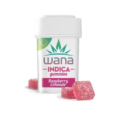 WANA | RASPBERRY LIMEADE | SATIVA | GUMMIES | 200MG | REC - Main view