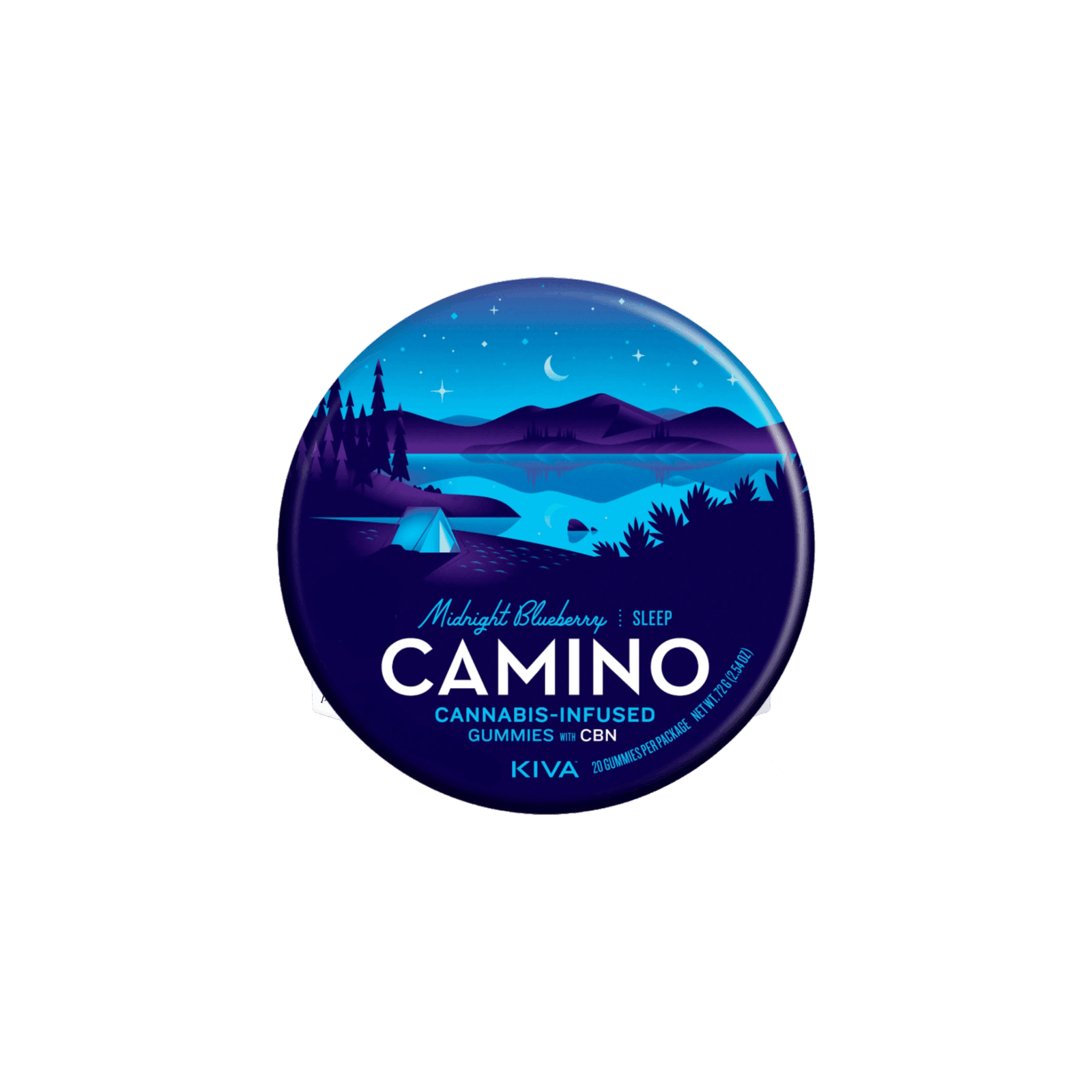 CAMINO | MIDNIGHT BLUEBERRY | INDICA | GUMMIES | 200MG | REC - Main view