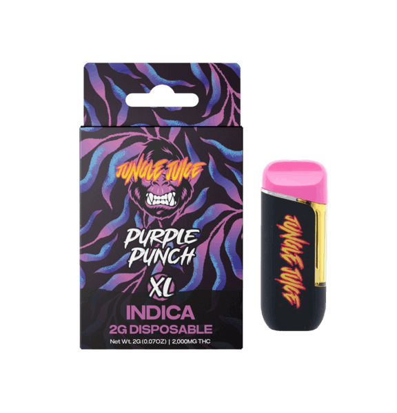 JUNGLE JUICE | PURPLE PUNCH | INDICA | DISPOSABLE VAPE | 2G | REC - Main view