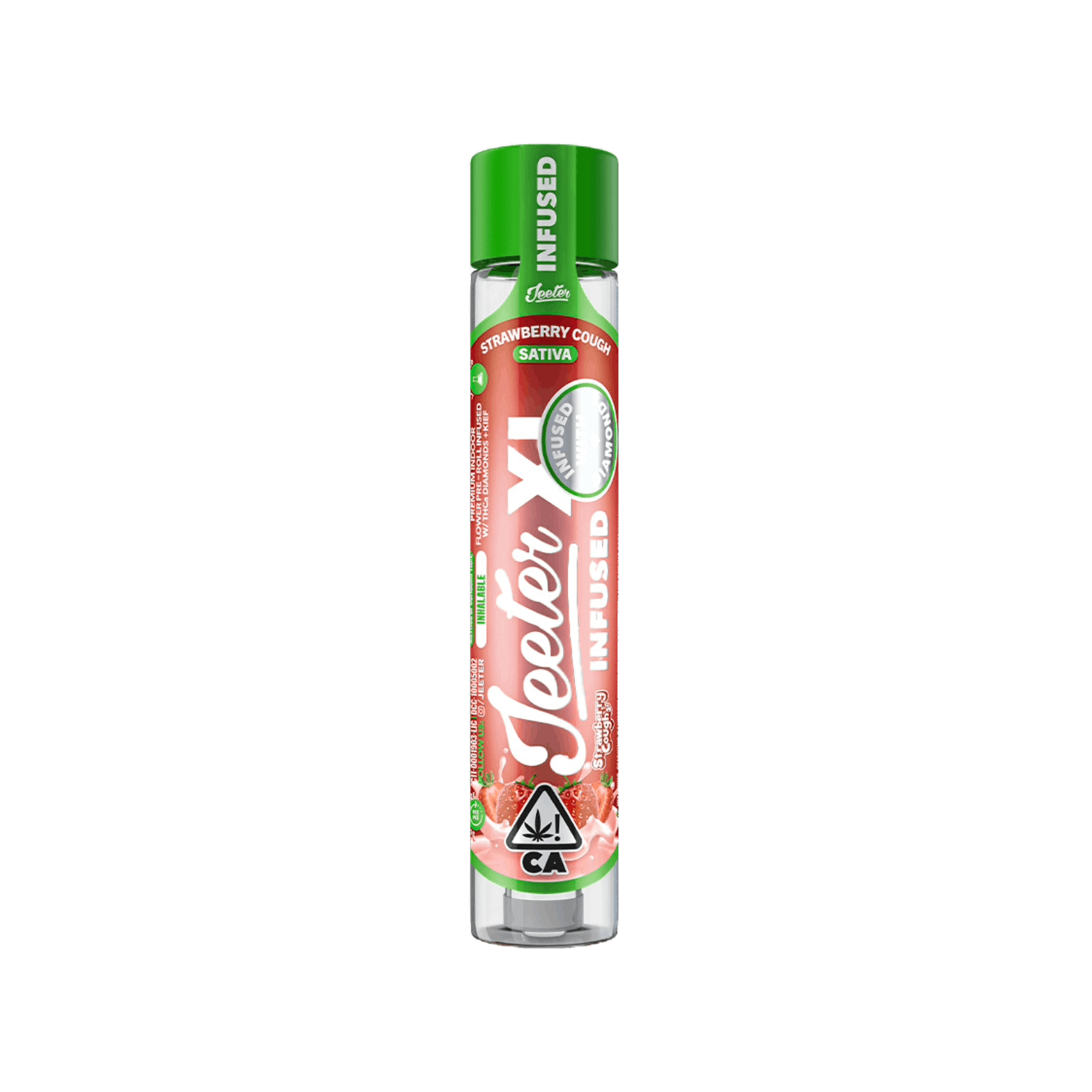 JEETER | STRAWBERRY COUGH | SATIVA | INFUSED PRE-ROLL | 2G | REC - Main view