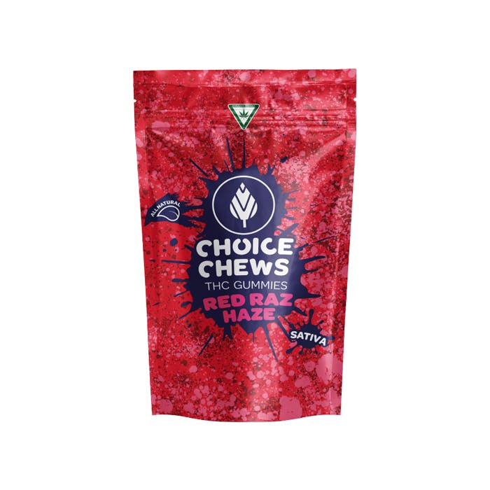 CHOICE | RED RAZ HAZE | SATIVA | GUMMIES | 100MG - Main view