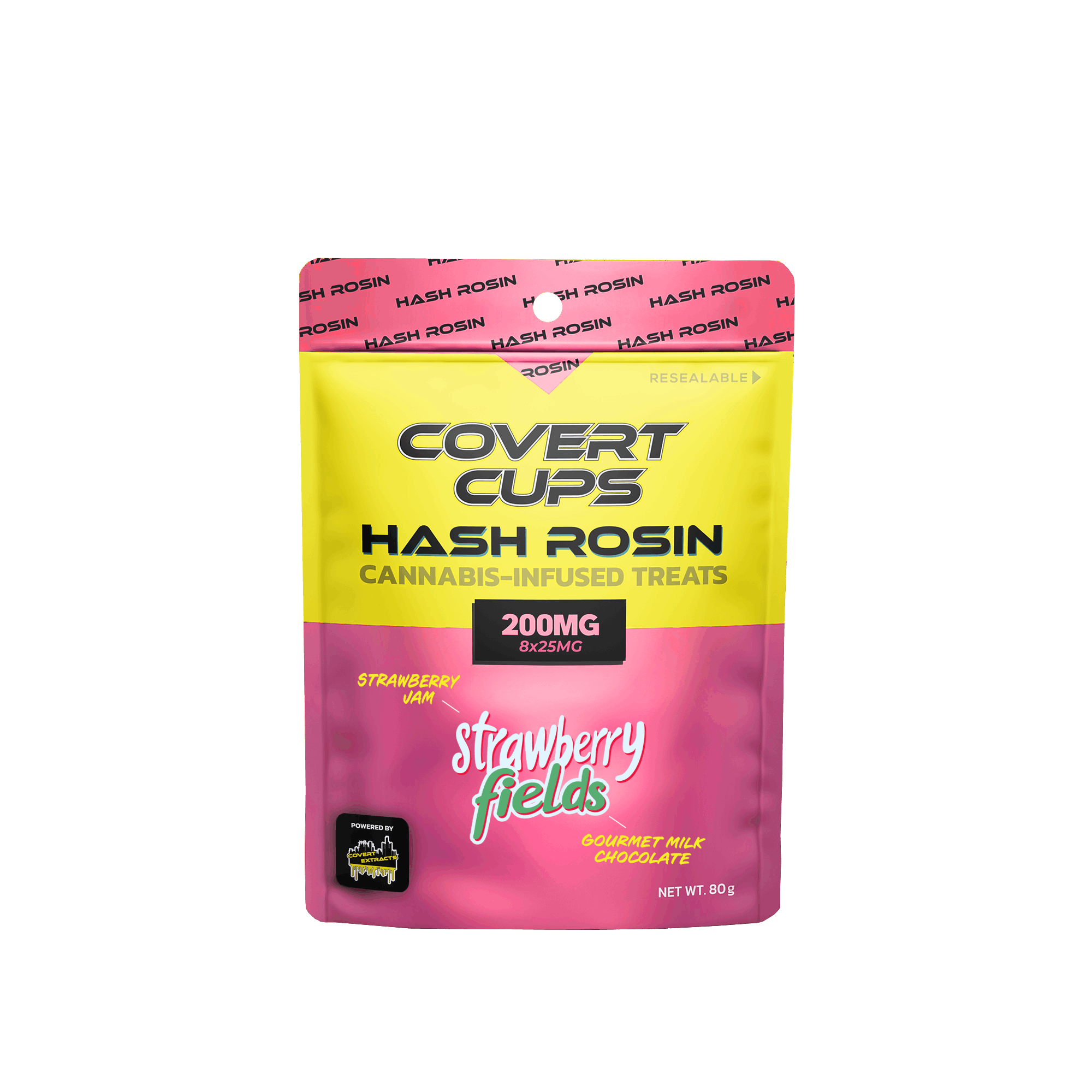 COVERT CUPS | STRAWBERRY FIELDS | HYBRID | HASH ROSIN EDIBLES | 200MG | REC - Main view