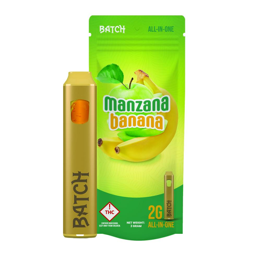 BATCH | MANZANA BANANA | DISPOSABLE VAPE | 2G | REC - Main view